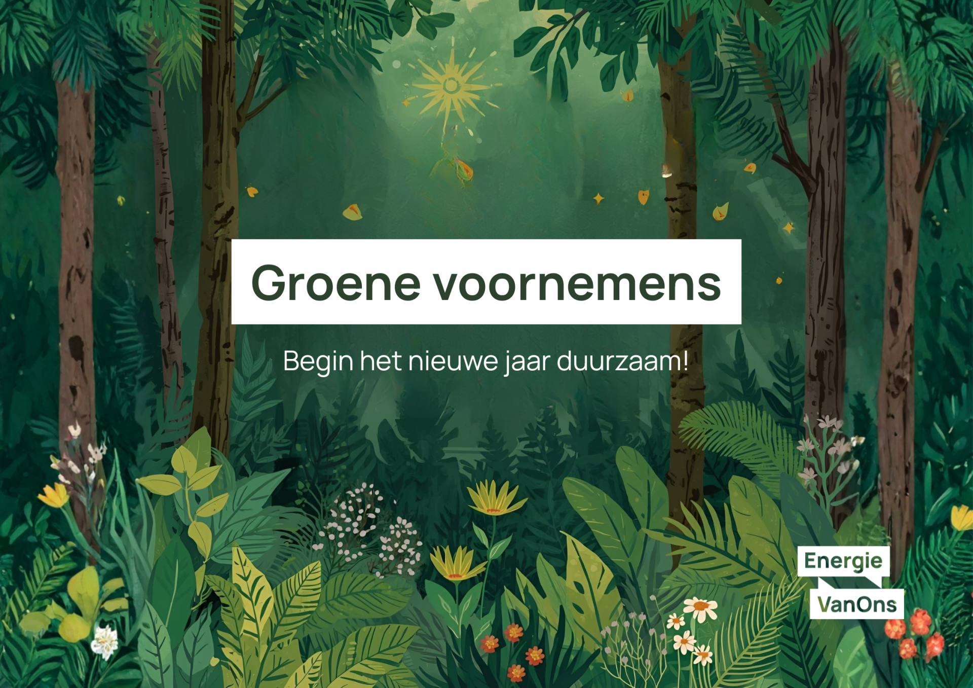 Goede voornemens duurzaam en groen